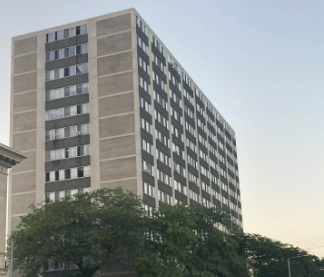 Lakeside tower exterior building.